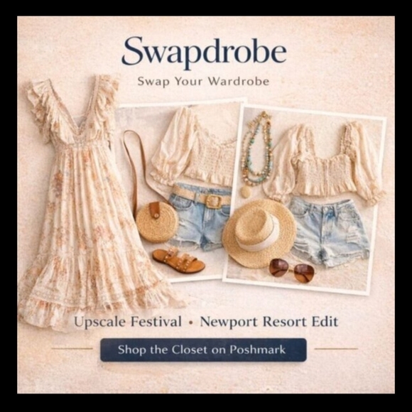 🌙 Pink and White Striped Strapless Dress - Picture 9 of 10